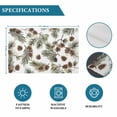 thumbnail image 6 of Sage Green Christmas Placemats Set of 6, Pine Cones Xmas Botanical Placemats for Dining Table, Place Mats for Kitchen Tabletop, Waterproof Wipeable Dining Table Mats Set, 6 of 9