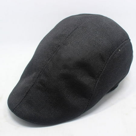 Mens Linen Flax Newsboy Gatsby Cap Ivy Hat Golf Drivers Director Flat Cabbie