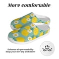 thumbnail image 6 of Wukai Lemons Chamomile Flowers And Leaves Print Women's Indoor Bedroom Slipper Slip On Shoes, Unisex House Shoes with Anti-Skid Sole for Men, Gift for Women Men-35/36, 6 of 7