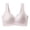 Pink, variant on Squevariel Women Push Up Bra Solid Color Lightweight Bra Wireless Wide Strap Breathable Everyday Bra