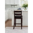 thumbnail image 5 of Home Square 2-Piece Furniture 24" Wood Counter Stool Set in Espresso, 5 of 10
