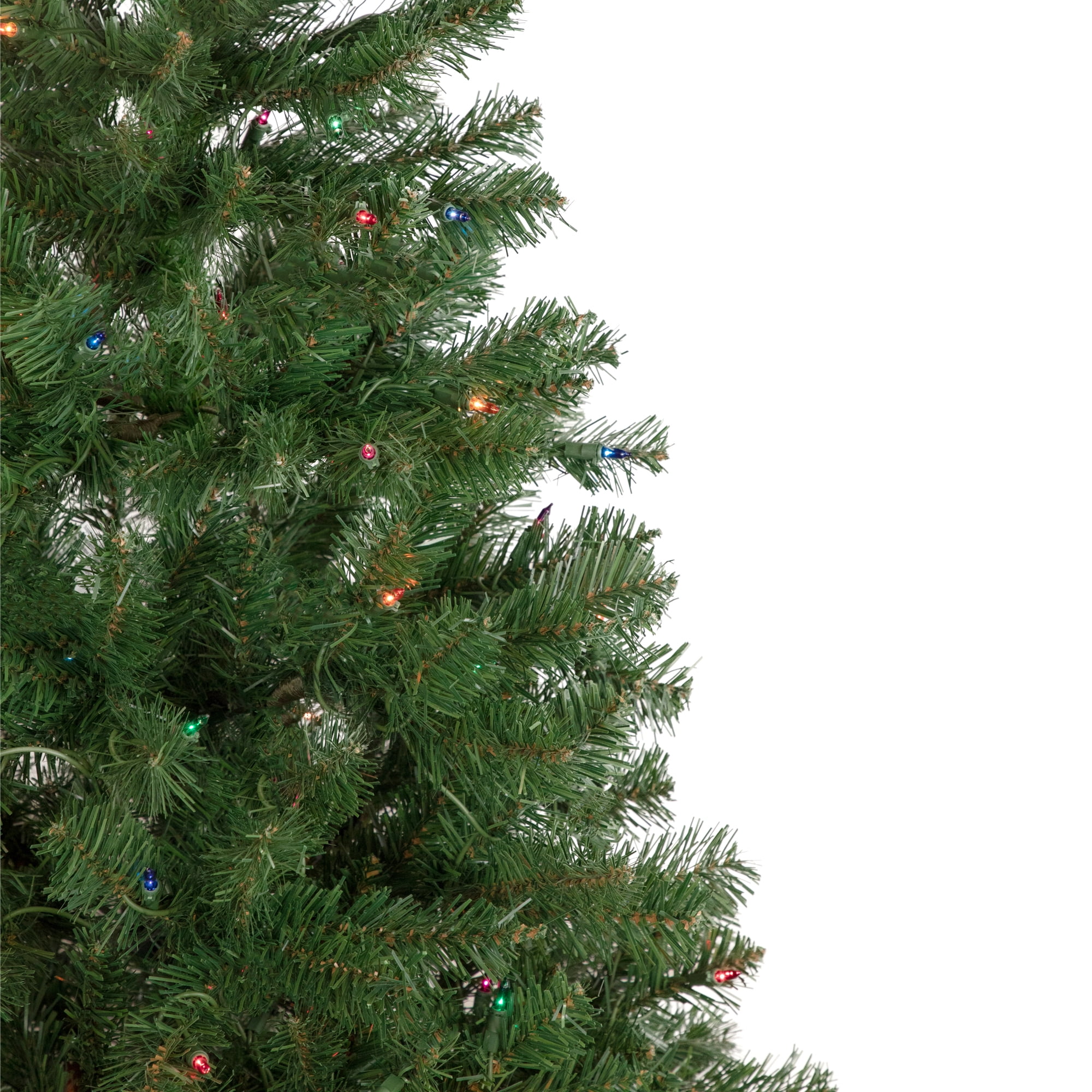 Northlight 6' Pre-Lit Wilson Pine Slim Artificial Christmas Tree Multi Lights