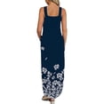 thumbnail image 3 of SMihono Summer Boho Maxi Dress pour Femmes Plus Size Femmes Summer Design Décontracté Dress Graduel Sans Manches Suspendu Cou V-Cou Long Dress Plage Balançoire Robe de Soleil, 3 of 5