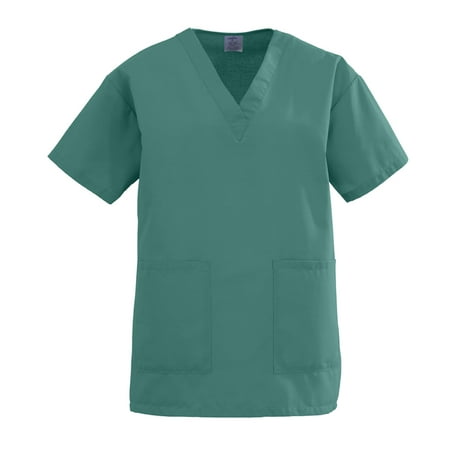 AngelStat Ladies V-Neck Two-Pocket Tops - 893NJTM