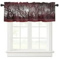 thumbnail image 3 of Red Trees Starry Sky Forest Curtain For Living Room Kids Bedroom Kitchen Window Curtains Home Interior Drapes, 3 of 7
