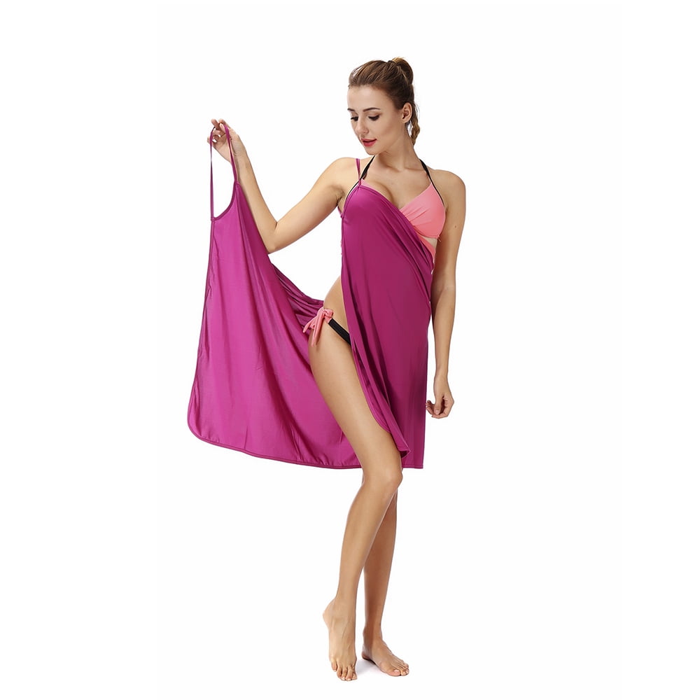 spaghetti strap cover up beach backless wrap long dress Women's V Neck Jewel Maxi Dress With Spaghetti Straps Cover Up