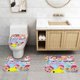 thumbnail image 2 of Bebé Finn Juego de 3 alfombras de baño de coral fleece: tapete de baño + alfombra de inodoro en forma de U + funda de tapa de inodoro en forma de O, 2 of 6