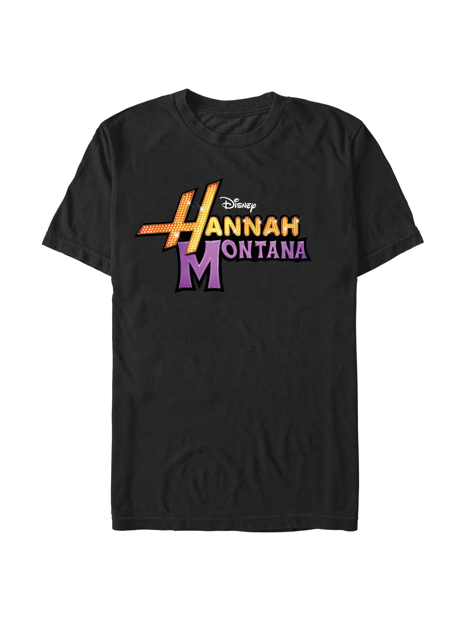 Hannah Montana, Men's & Big Men's Graphic Tee, Glam Logo, Sizes S-3XL