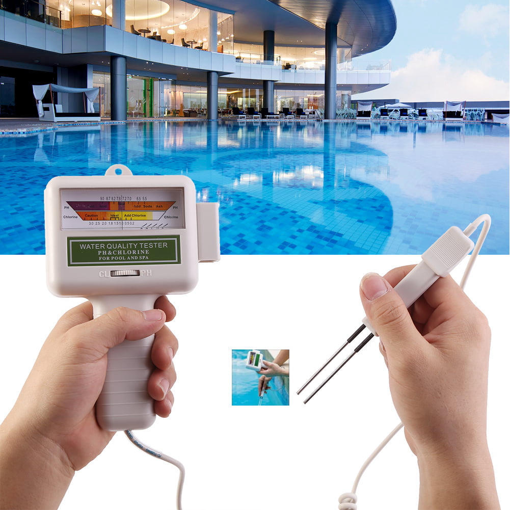 2pcs Water Quality Ph/cl2 Chlorine Tester Meter for Swimming Pool /Spa Pond