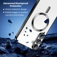 thumbnail image 4 of Entronix Magnetic Clear Case Compatible with Galaxy S26 Plus, Flexible TPU Cover and Built-in Camera Lens Protector, Black, 4 of 6