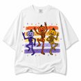 thumbnail image 2 of Dancing Skeleton Halloween Shirt, Retro Pumpkin Head Skeletons Graphic Tee, Vintage Spooky Season Fall Gift, Unisex, 2 of 10