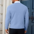 thumbnail image 4 of Men's V Neck Knit Sweater Long Sleeve Pullover Casual Lightweight Sweater, 4 of 8