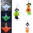 thumbnail image 4 of 6 uds fantasma colgante de Halloween, colgantes de manga de viento de paja fantasma de calabaza para decoraciones de fiesta de jardín de césped de Patio de Halloween, 4 of 5
