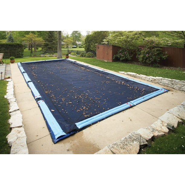 Blue Wave Filet para-feuilles pour bâche de piscine creusée rectangulaire  4,9 m x 11 m (16