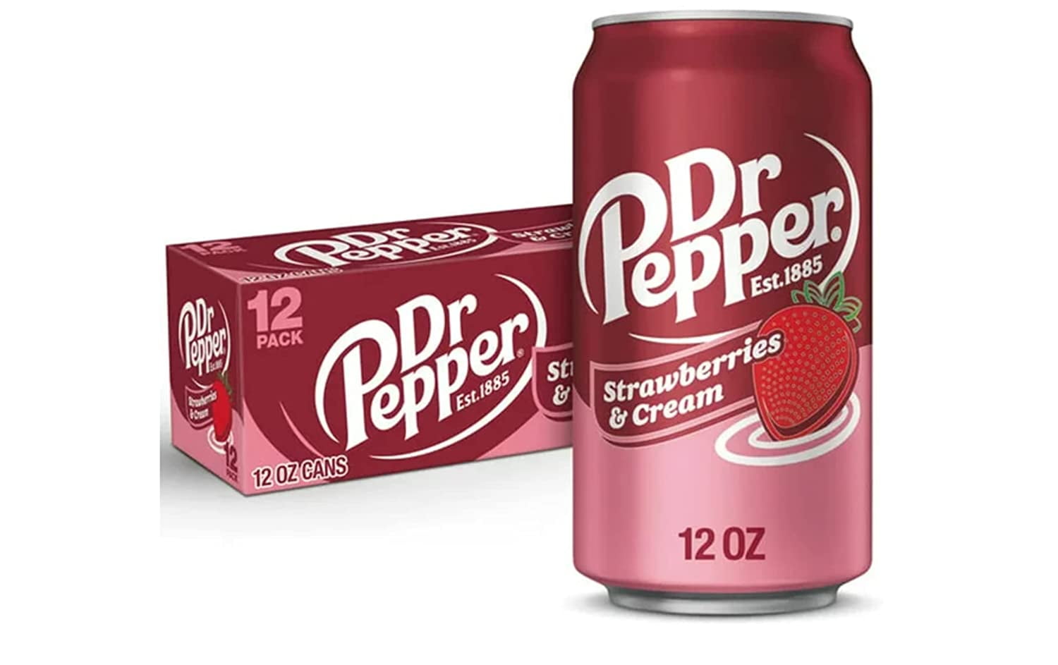Dr. Pepper Strawberries And Cream 12 Oz Cans Bundled By (12 Pack