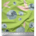 thumbnail image 1 of Soimoi Cotton Voile Fabric Flower & Leaves Watercolor Printed Fabric 1 Yard 42 Inch Wide, 1 of 3