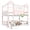 Pink, variant on Bellemave Full Over Full House Bunk Bed with Storage, Wood Detachable Design Floor Bunk Bed Frame with Bookshelf, Drawer, Roof and Windows for Teens Kids Boys Girls, Playhouse Design(Beige)