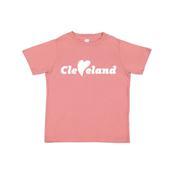 Inktastic Cleveland Heart Solid White Boys or Girls Toddler T-Shirt