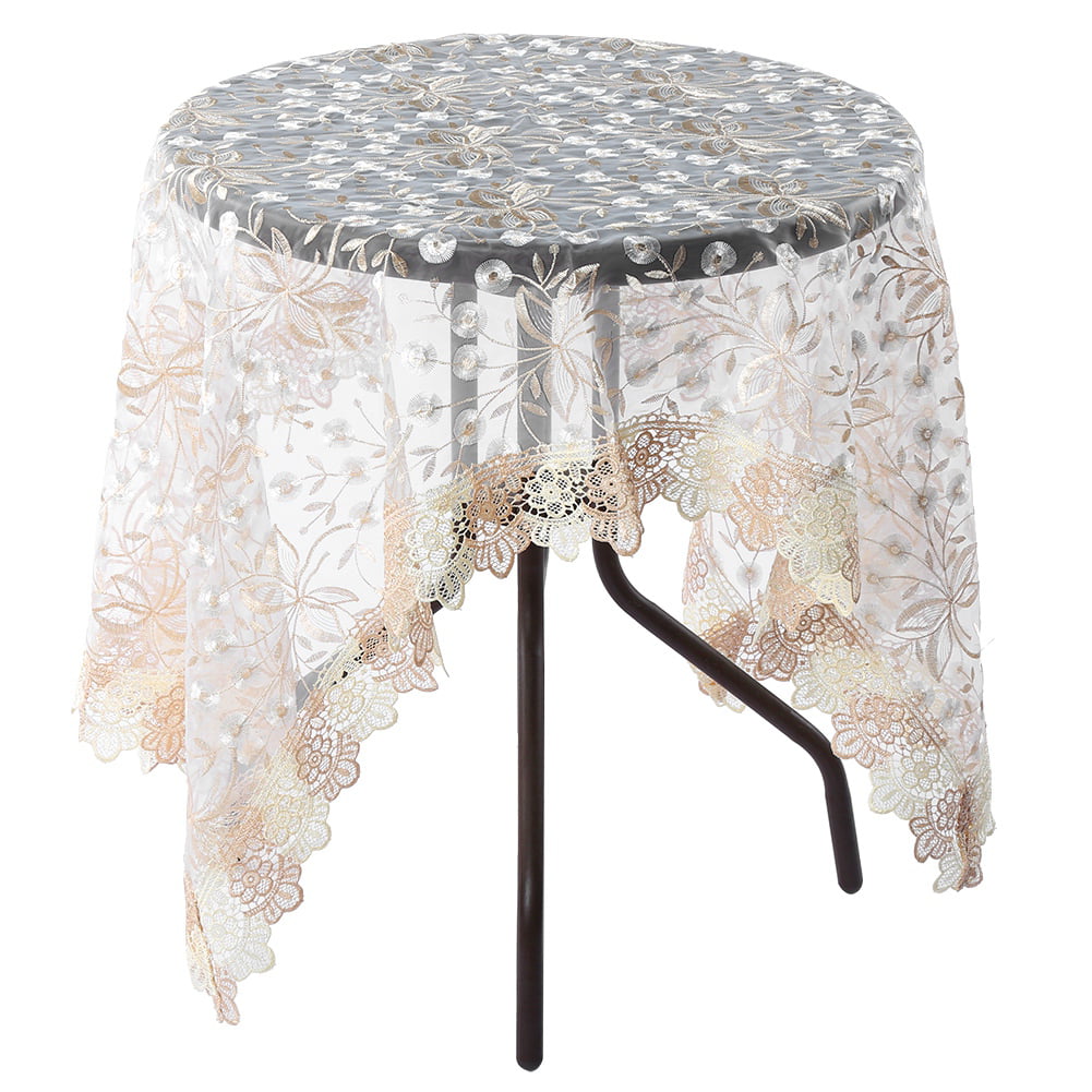 Tebru Tablecloth, Round Table Cover, For Coffee Tables Kitchen Dining