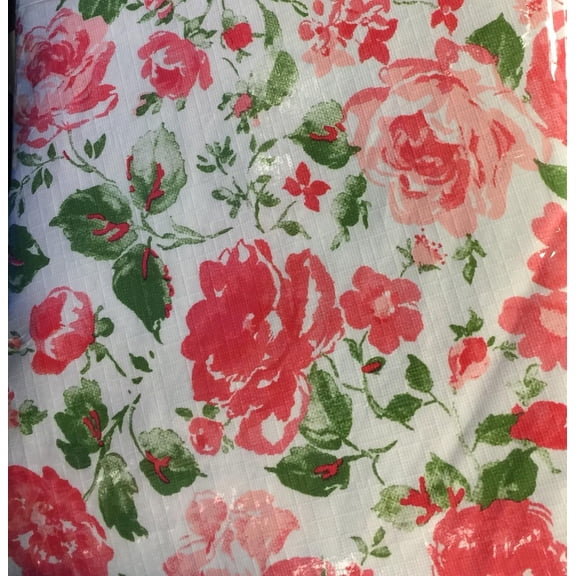 Peva Tablecloth with Flannel Back 60" x 104" Oblong, Ramona