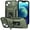 Dark Green, variant on TECH CIRCLE Cool Case for iPhone 15 Plus (6.7") 2023 - Protective Shockproof Case with [Kickstand /Phone Ring Holder] [Sliding Cover for Camera Protection] Sturdy Hard Plastic Shell Cover, Red
