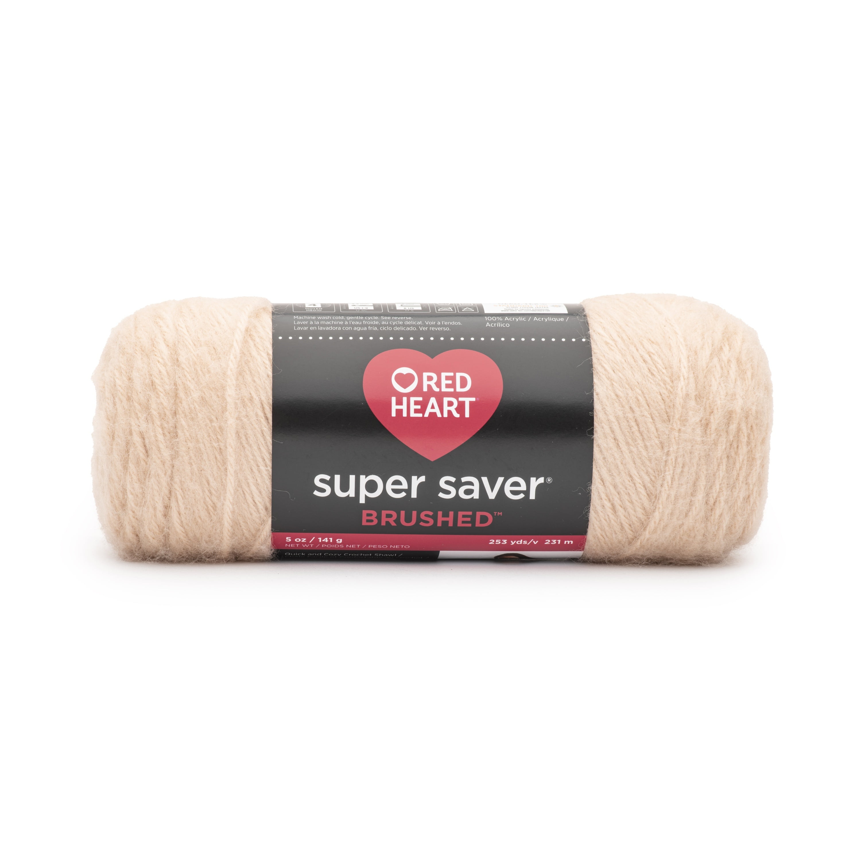 Red Heart® Super Saver® Brushed Yarn, Acrylic #4 Medium, 5oz/142g, 255 Yards