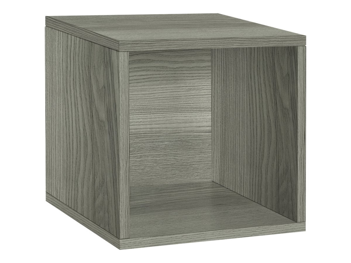 Way Basics Eco Stackable Wood Storage Cube, Gray - Walmart.com ...
