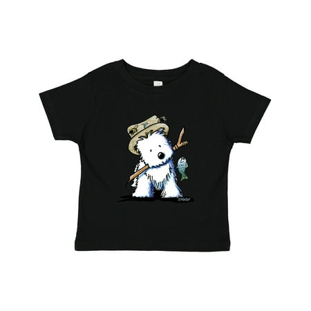 

Inktastic Westie Fishing Buddy Gift Toddler Boy or Toddler Girl T-Shirt