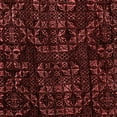 thumbnail image 1 of Ahgly Company Machine Washable Indoor Square Abstract Red Modern Area Rugs, 7' Square, 1 of 4