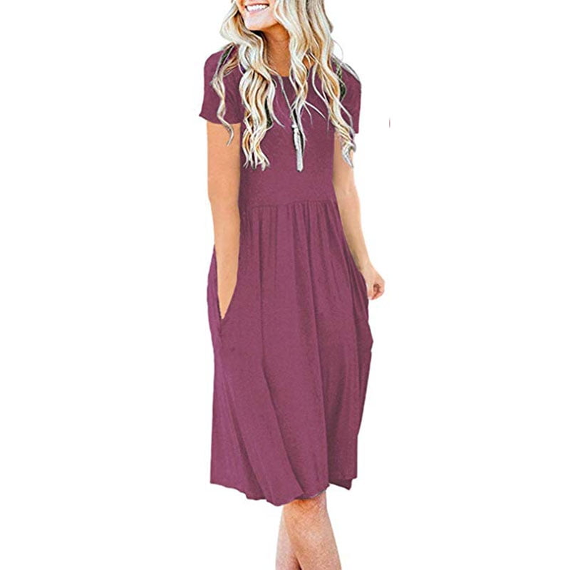 empire waist casual dresses with sleeves