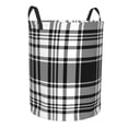 thumbnail image 4 of LNWH Waterproof Laundry Basket with Handles, Scottish Black Plaid Seamless Pattern Foldable Laundry Hamper, Medium Size, 4 of 8