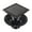 Black_4 inches, variant on lanema Multifunction 4 Inch Bathroom Floor Drain Steel Square designings Floor Drain Simple Debris Removal Detachable Strainer Basket