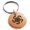 Rose, variant on Stainless Steel Greek Mythology Hydra Engraved Small Medallion Circle Charm Keychain Keyring