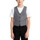 thumbnail image 5 of Odeerbi Chaqueta de Traje de Niños Con Cuello En V Chaqueta de Botón Con Bolsillos Chaqueta de Vestido Formal Para La Fiesta de Boda, 5 of 7