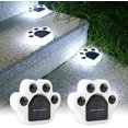 thumbnail image 1 of Solarleuchten für den Garten im Freien, LED-Außenbodenleuchten für Wege, Rasen, Hof, 2er-Pack Stufenleuchten für Landschaft, Dekorationen, 1 of 4