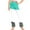 Green, variant on Utoimkio Toddler Girls High Waisted Athletic Leggings Kids Dance Running Yoga Pants Workout Active Dance Tights for Girls Size 2-13T