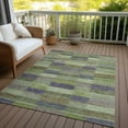 thumbnail image 6 of Addison Rugs Chantille Indoor/Outdoor Transitional Stripes Aloe Washable Rectangle Rug, 10' x 14', 6 of 6