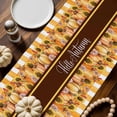 thumbnail image 2 of Hello Fall Pumpkin Table Runner, Autumn Thanksgiving Kitchen Dining Table Decoration for Home Party Decor 13x36 Inches, 2 of 9