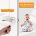 thumbnail image 4 of Poignées de Porte Mates Intérieures Moletées Intimité Poignées de Porte Levier de Porte Robuste pour Chambre Ou Salle de Bain Réversible Sans Clé pour Portes Gauche Droite AM, 4 of 7
