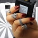 thumbnail image 4 of Anillo apilable vintage de plata, juego de anillos apilables para dedo, anillos de promesa, elegantes y únicos, anillos de compromiso, joyas, regalos., 4 of 4