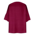 thumbnail image 5 of Women's Kimono Cardigan 3/4 Sleeve Chiffon Lightweight Open Front Beach Cover-Up | Baberdicy | Women Chiffon Kimono Cardigan 3/4 Sleeve Chiffon Open Front (Wine | XL), 5 of 5