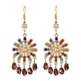 thumbnail image 3 of Xihbxyly Pendientes Étnicos, Joyas Navideñas Deslumbrantes, Pendientes Colgantes Únicos y Brillantes, Accesorios Navideños Llamativos, Regalo Perfecto para Tus Seres Queridos, Elegante Declaración de, 3 of 4