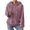 Purple, variant on Ladies Drop Shoulder Hooded Teddy Long Sleeve Casual Sweater Pullover Long Zipper Sweatshirts Women