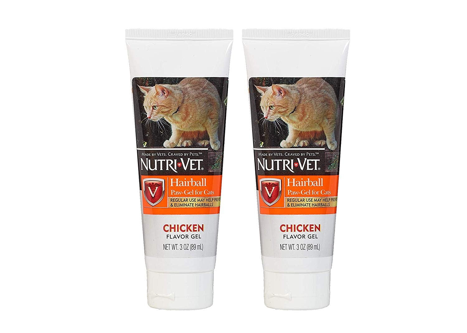 Nutri Vet Feline Natural Oil Hairball Paw Gel Chicken Flavor 3oz 2 Pack Walmart Com
