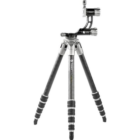 UPC: 6944326359067 | FotoPro E6L Eagle Series 5-Section Carbon Fiber Tripod with E-6H Gimbal Head Holds 22 lbs Extends to 63