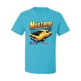 thumbnail image 2 of Wild Bobby Ford Yellow Mustang Horsepower Cars and Trucks Men Graphic Tee, Light Turquoise, 4X-Large, 2 of 6
