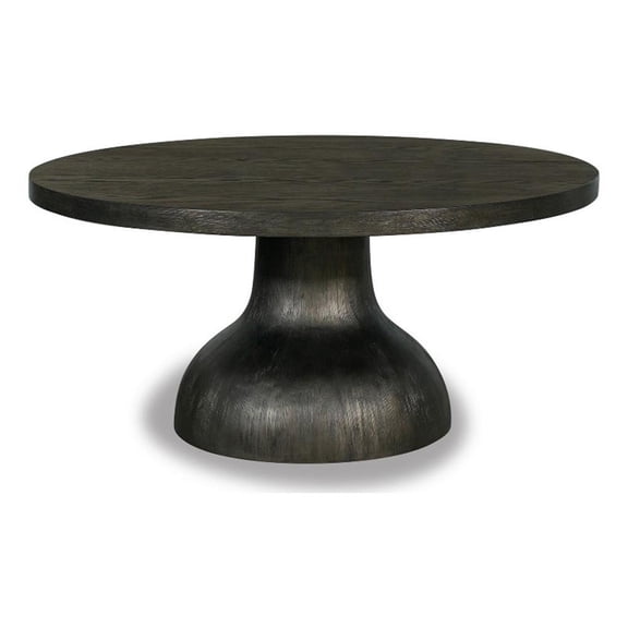 Magnussen Home Bosley Coffee Bean Round Cocktail Table