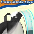 thumbnail image 5 of Black and Gold Marble Pattern 17" School Backpacks for Teens,Waterproof Oxford Fabric,S-Shape Padded Straps for School,Travel,Hiking,Camping, 5 of 6