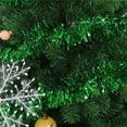 thumbnail image 7 of Green Tinsel Garland Christmas Tree Decorations Wedding Birthday Party Supplies for 16.5 FEET Long, 7 of 7