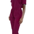 thumbnail image 2 of Fubu Women's Slim Fit High Waisted Jogger Yoga Scrub Pant Medical Nursing Uniform, 2 of 7